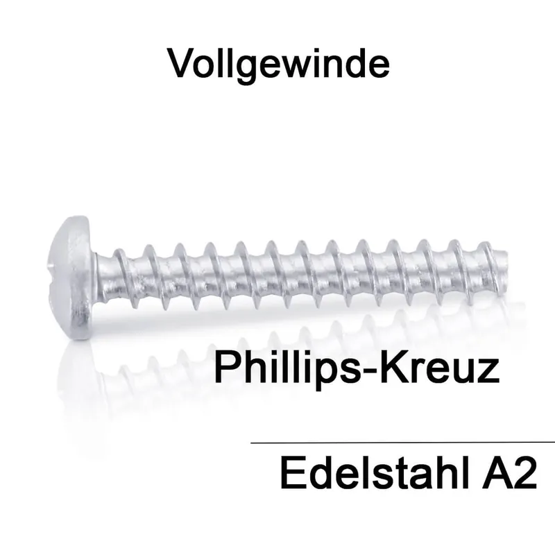 Aktuell Art. 9091 A2 4,0X10 H Rundkopfschrauben für Thermoplaste - 500 Stück