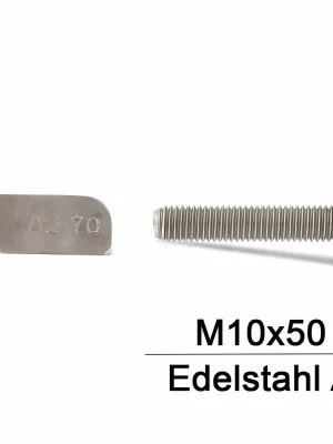 Ausverkauf Hammerkopfschrauben Typ 28/15 - Art. 9097 - M10x50 - A2 - 100 Stück