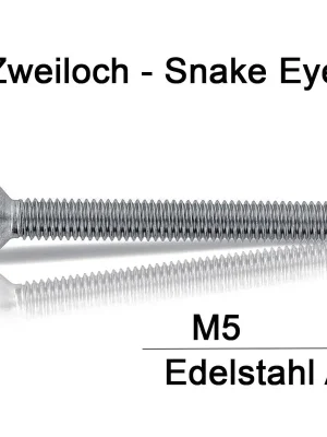 Bestseller Sicherheitsschrauben Zweiloch - M5x16 - Senkkopf - 2-Loch - A2 - 100 Stück