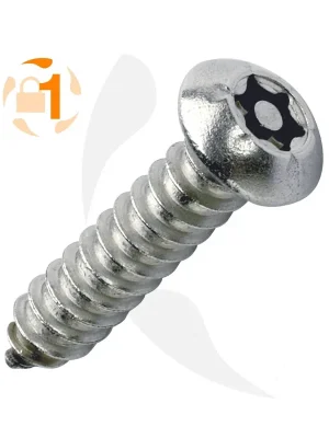 Ausverkauf Blechschrauben Resis Torx - 6,3x13 - Flachrundkopf - Pin-Torx - A2 - 100 Stück