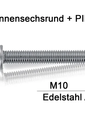 Sonderangebot Sicherheitsschrauben Resis Torx - M10x45 - Flachrundkopf - Pin-Torx - A2 - 100 Stück