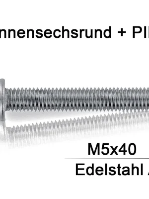 Beliebt Sicherheitsschrauben Resis Torx - M5x40 - Flachrundkopf - Pin-Torx - A2 - 100 Stück