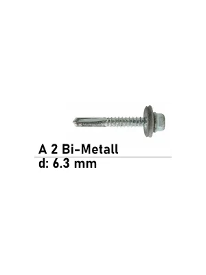 Art. 9504 A2/CV 6,3X25 DS 16 mm - 6-kt. Bi-Metall Bohrschr., Bohrl. 6 mm, - 500 St Neu Im Sortiment
