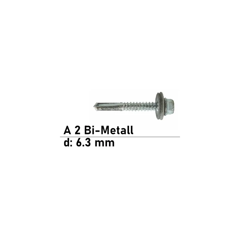 Art. 9504 A2/CV 6,3X25 DS 16 mm - 6-kt. Bi-Metall Bohrschr., Bohrl. 6 mm, - 500 St Neu Im Sortiment