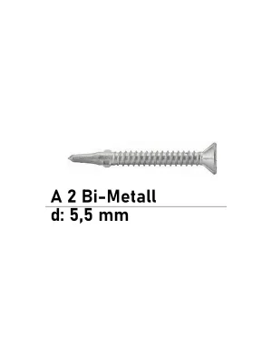Art. 9510 A2/CV 5,5X85 TX30 - Seko Bi-Metall Flügelbohrschrauben, Bohrl. 6 mm - 100 St Preis Gesenkt