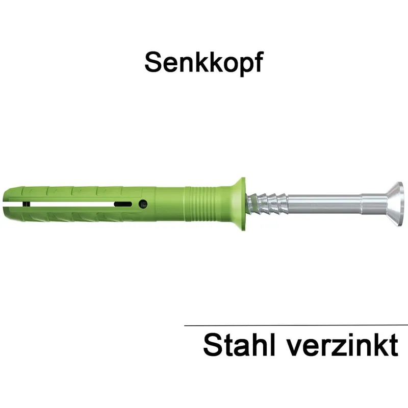 Schlagdübel N Green – Stahl verzinkt – Senkkopf – 8 x 100/60 – 45 Stück Sale