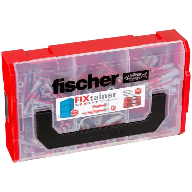 fischer FIXtainer - DuoPower Tiefenbiss-Box (210 Teile) Wochenendangebot