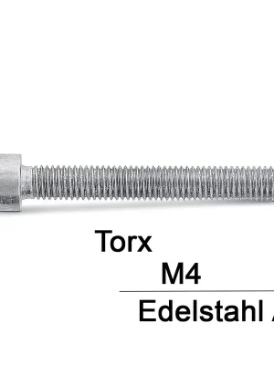 Zylinderschrauben ISO 14579 - M4x6 - Zylinderkopf - Torx - A2 - 1000 Stück Direkt Vom Hersteller