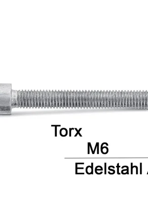 Zylinderschrauben ISO 14579 – M6x35 – Torx TX30 – Edelstahl A2 – Teilgewinde – 200 Stück Heißes Angebot