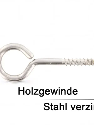 Ösenschraube Holzgewinde Typ 1 - verzinkt - 30x8(3,3/5) - 100 Stück Sale