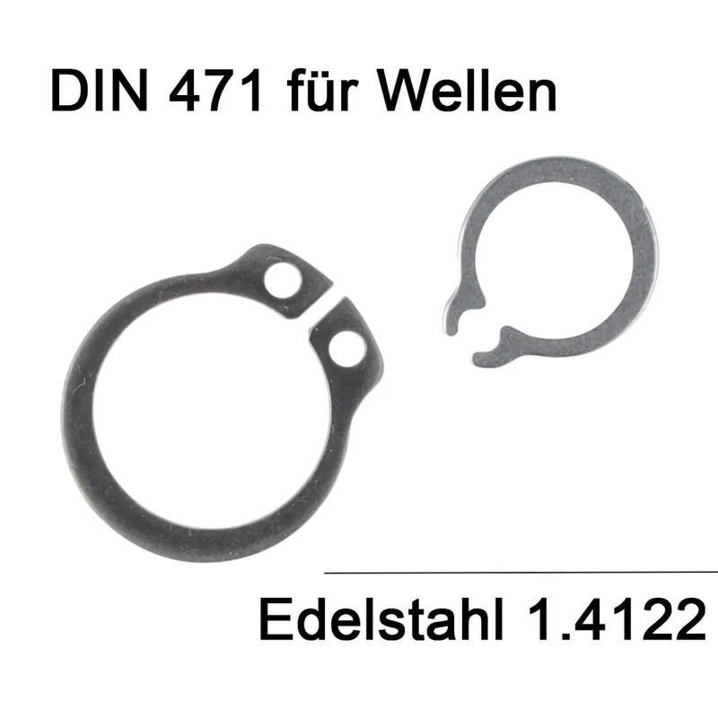 DIN 471 Sicherungsringe für Wellen aus Edelstahl A2 – 120x4 mm – 10 Stück Sale