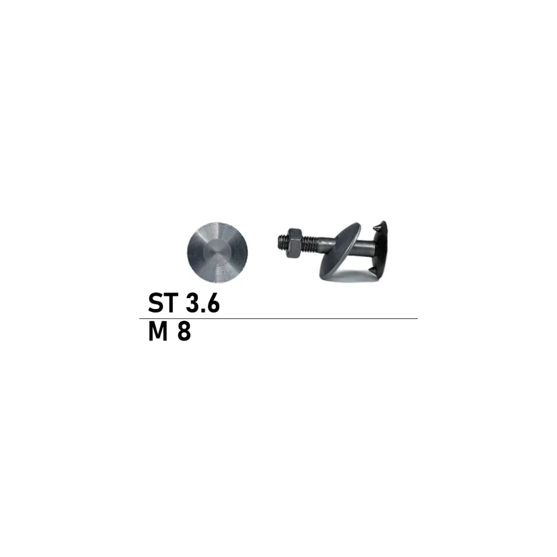 Tellerschrauben - DIN 15237 - 8x25 - Stahl 3.6 - 100 Stück Aktuell