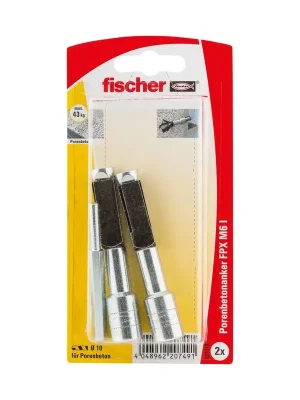 fischer Porenbetonanker FPX-I M6 STVZ / Abmessung 10 x 75 // 1 VPE Abverkauf
