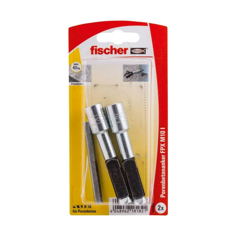 fischer Porenbetonanker FPX-I M10 STVZ / Abmessung 10 x 75 Ausverkauf