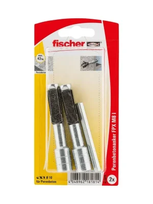 Neuheit fischer Porenbetonanker FPX-I M8 STVZ / Abmessung 10 x 75 // 1 VPE