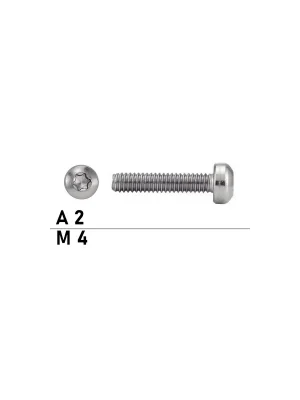 Top-Preis Flachkopfschraube - ISO14583 - M4x100/100 - Vollgewinde - TX - Edelstahl A2 - 500 Stück
