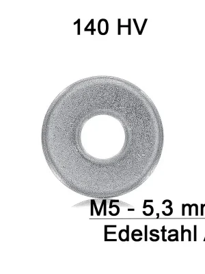 Beliebt Karosseriescheiben M5 – DIN 9021 – Edelstahl A2 – 5,3 mm – 1000 Stück