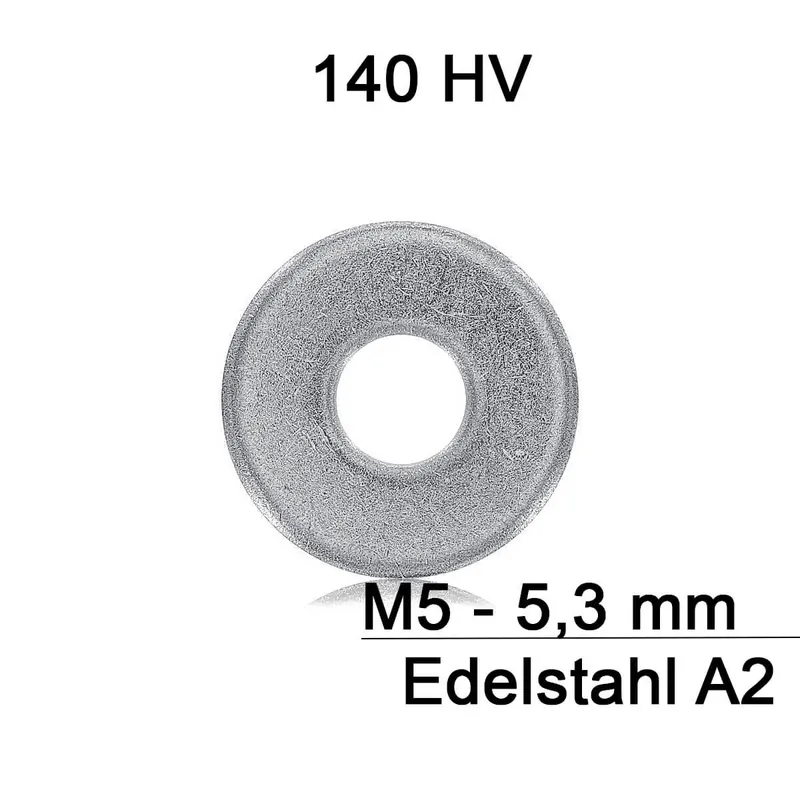 Beliebt Karosseriescheiben M5 – DIN 9021 – Edelstahl A2 – 5,3 mm – 1000 Stück