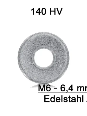 Top-Seller Karosseriescheiben M6 – DIN 9021 – Edelstahl A2 – 6,4 mm – 1000 Stück