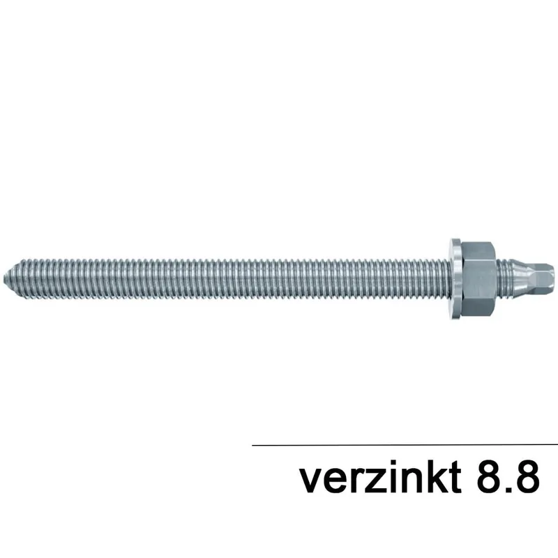 Abverkauf fischer Ankerstange RG M10 x 220 gvz galvanisch verzinkt Stahlgüte 8.8 – 10 Stück