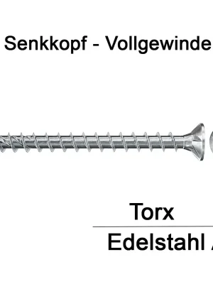 Abverkauf PowerFast II FPF CTF BC - Spanplattenschrauben 3.5x45 Senkkopf TX Vollgewinde verzinkt – 200 Stück