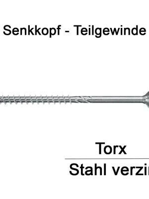 Aktuell PowerFast FPF II CTP BC Spanplattenschraube 4,5x35 - verzinkt blau passiviert - Senkkopf TX - Teilgewinde - Fischer - 50 Stück