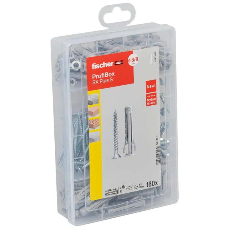 Angebot Fischer Meister-Box - Spreizdübel SX Plus 6,8 S mit Schrauben