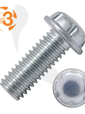 Highlight Sicherheitsschraube System Zero - verzinkt - Flanschkopf - 6x16 - 100 Stück