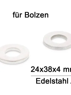 Unterlegscheiben DIN 1440 - M24 - für Bolzen - mittlere Ausführung - A2 - 50 Stück Kracherpreis