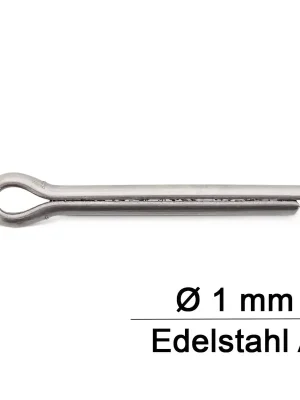 Wochenendangebot Sicherungsstifte ISO 1234 (=DIN 94) - 1x18 mm - Splinte - A2 - 1000 Stück