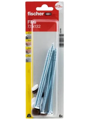 Fensterrahmenschraube FFS mit Abdeckkappen - Fischer 7,5x132 - 6 Stück Sale