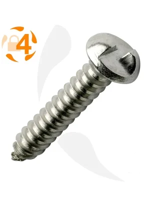 Versand Am Gleichen Tag Blechschrauben One-Way - 6,3 mm - Flachrundkopf - Einweg - A2