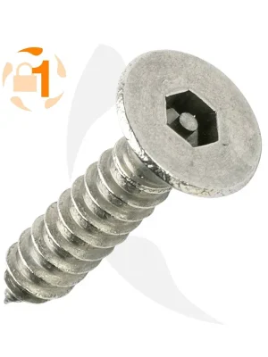 Blechschrauben Pin Hexagon - 4,2 mm - Senkkopf- Pin-Hex - A2 Preisknaller