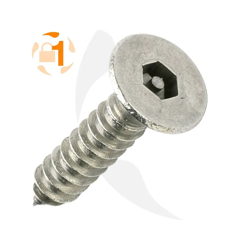 Blechschrauben Pin Hexagon - 4,2 mm - Senkkopf- Pin-Hex - A2 Preisknaller