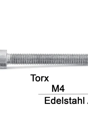 Zylinderschrauben ISO 14579 - M4x5 - Zylinderkopf - Torx - A2 - 1000 Stück Markenprodukt
