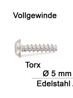 Angebot Rundkopfschrauben für Thermoplaste mit Flansch - 5x30 - A2 - TX - 200 Stück