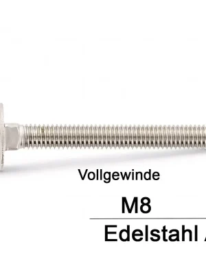 DIN 603 Schlossschrauben A4 - VG - M8x55 -10 Stück Rabatt