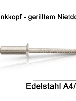 ISO 15984 - A4/A4 - 5x14 - Blindnieten mit Senkkopf und gerilltem Nietdorn - 500 Stück Mega-Angebot