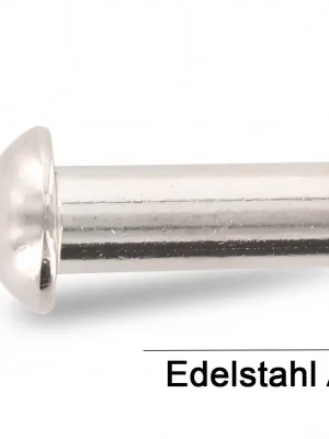 Begrenztes Angebot Halbrundnieten DIN 660 - 2,5x18 - Edelstahl A2 - 500 Stück
