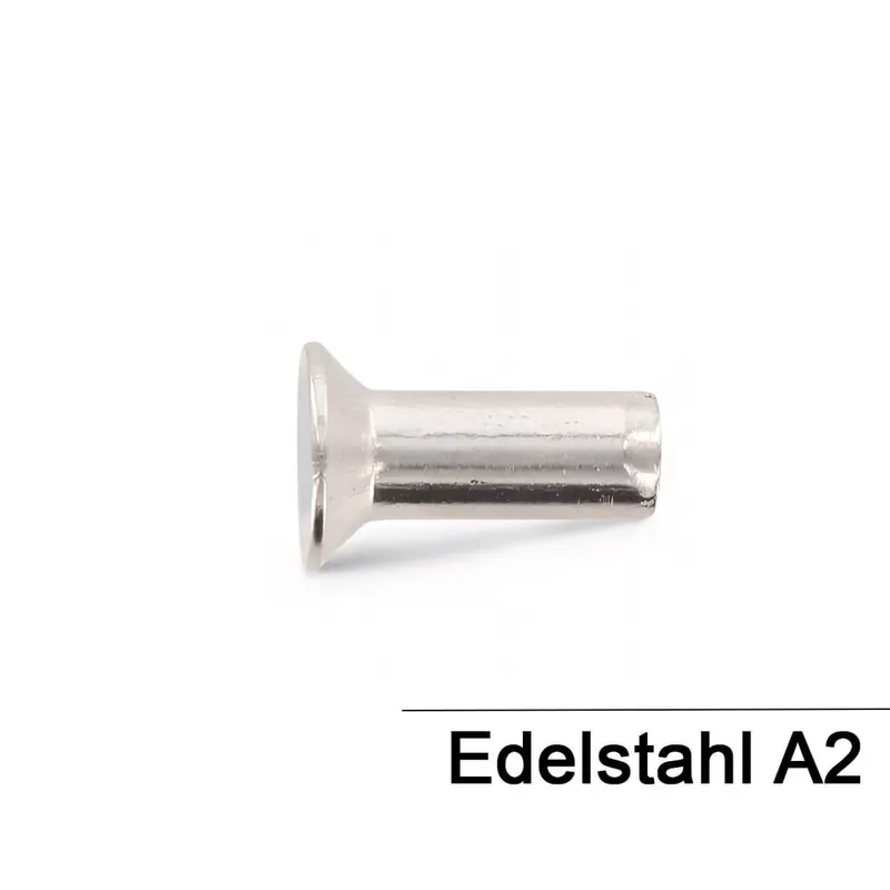 Abverkauf Senknieten DIN 661 - 2x20 - Edelstahl A2 - 500 Stück