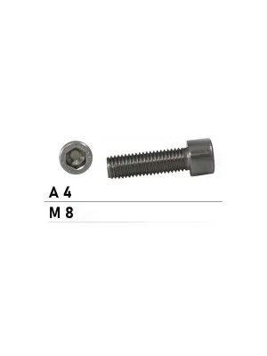 Zylinderschrauben ISO 4762 (=DIN 912) - M8x65 - Innensechskant - Teilgewinde - A4-70 - 100 Stück Finale Aktion