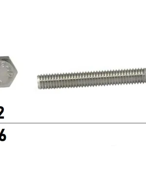 Abverkauf DIN-933 - Sechskantschraube A2 - Vollgewinde - M6x200 - 50 Stück