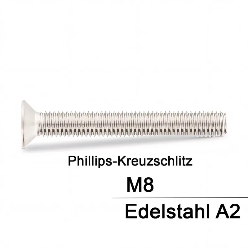 Begrenztes Angebot DIN 965 Senkkopfschraube A2 - M8x45 - 200 Stück