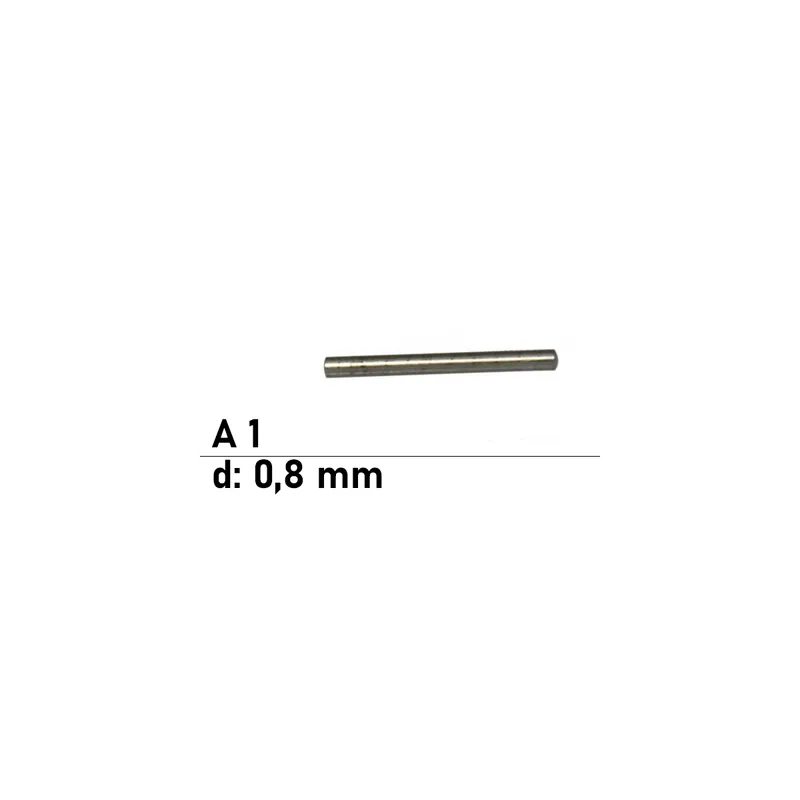 Zylinderstifte ISO 2338 - 0,8x6 - A1 - 500 Stück Zertifiziert