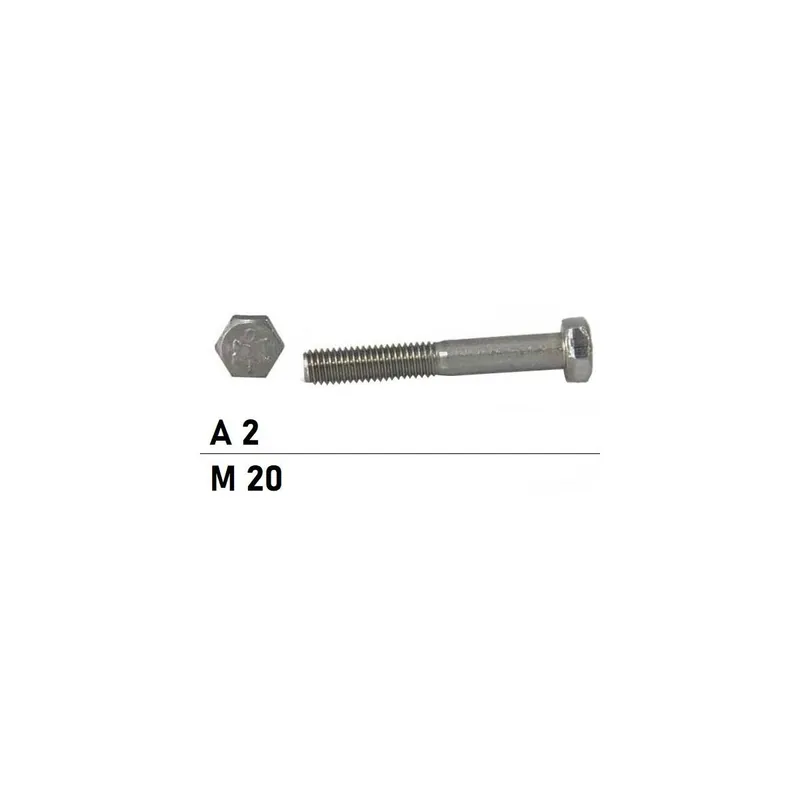 Abverkauf ISO 4014 6KT-Schrauben Edelstahl A2 M20x140 1St.