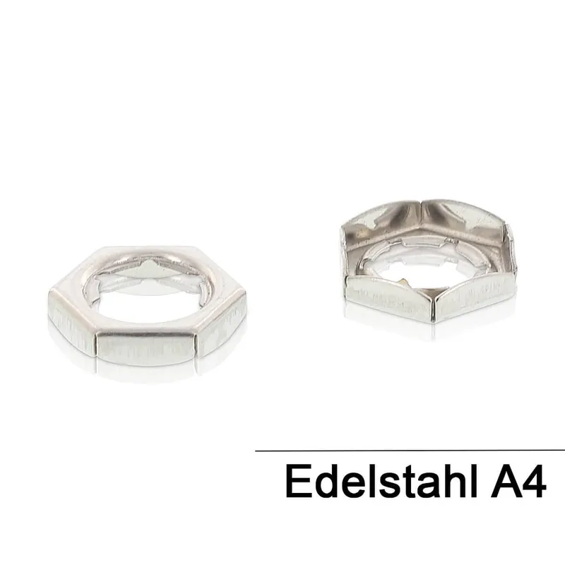 ~DIN 7967 A 4 Sicherungsmuttern (Palmuttern) - Abmessung M 6 (100 Stück) Rabatt