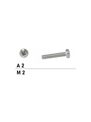 Abverkauf Linsenkopfschrauben DIN 7985 - M2x4 - Linsenkopf - Kreuzschlitz - A2 - 200 Stück