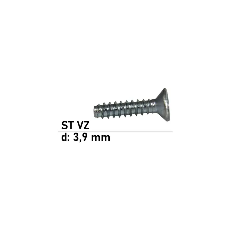 Abverkauf Blechschraube ISO 14586 – 3,9×50 mm – Senkkopf – TX - F - verzinkt – 500 Stück