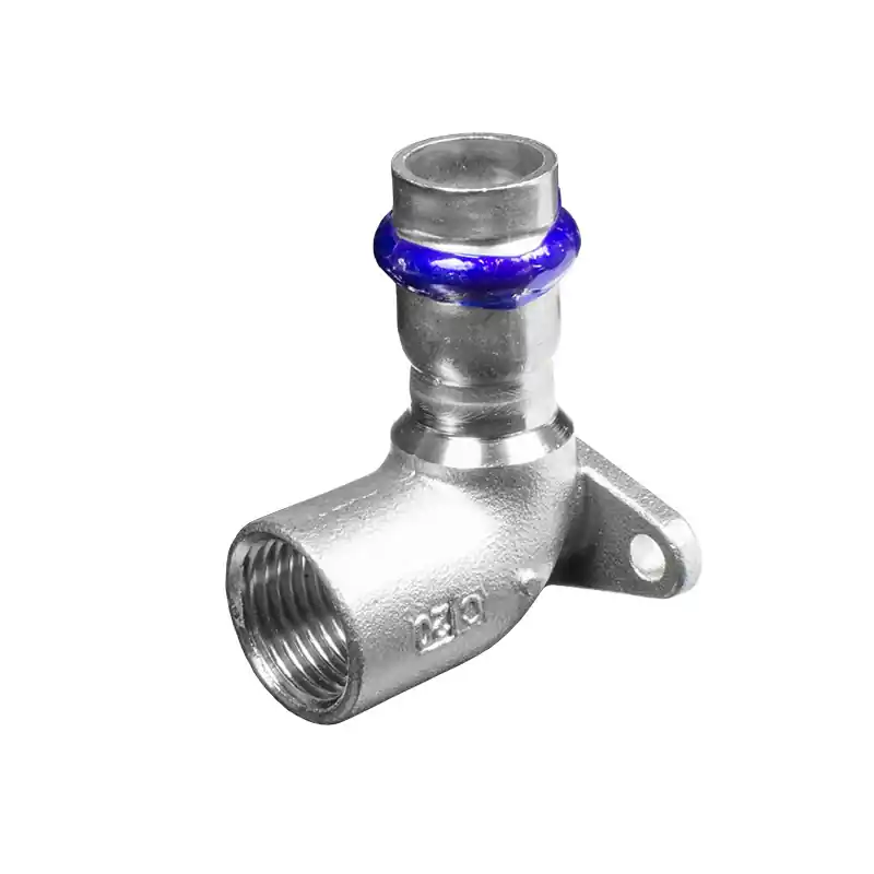 Deckenwinkel 90° mit Innengewinde Edelstahl V4A, V-Kontur Abverkauf