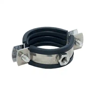 Sichere Zahlung Rohrschelle ECO (V4A) mit Gummieinlage